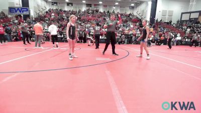 80 lbs Final - Paityn McCann, Lady Outlaw Wrestling Academy vs Paisleigh Carpenter, Midwest City Bombers Youth Wrestling Club