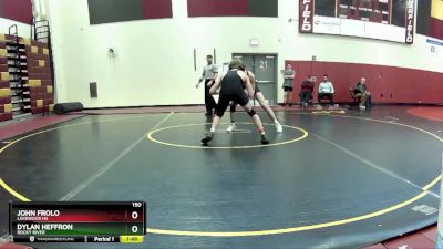 150 lbs Round 2 - Dylan Heffron, Rocky River vs John Frolo, Lakewood HS