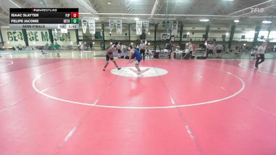 132 lbs Semifinal - Isaac Slayter, St. John Paul The Great Catholic vs Felipe Jacome, Bethesda Chevy Chase High School