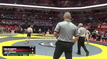 D3-120 lbs Champ. Round 1 - Joey Romano, Lake Cath. vs Nolan Earles, Preble Shawnee