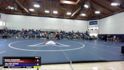 138 lbs Cons. Semi - Valynn Kwan, Menlo College vs Eliza Goodwin, Southern Oregon University