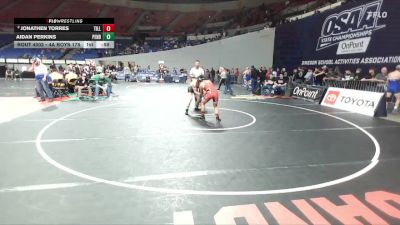 4A Boys 175 lbs Cons. Round 3 - Jonathen Torres, Tillamook Boys vs Aidan Perkins, Pendleton Boys