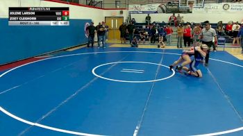 165 lbs Round 2 - Jolene Larson, Valley Union High School vs Zoey Cleghorn, Coolidge High School