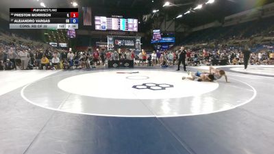 120 lbs Cons. Rd Of 32 - Preston Morrison, Illinois vs Alejandro Vargas, Oregon