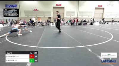 135 lbs Rr Rnd 4 - Dylan Sardina, Askren Wrestling Academy - (B) vs Owin Koethe, Big Game Wrestling Club