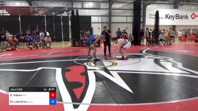 74 kg Round Of 128 - Kelly Kakos, Mat Town USA vs Michael Leandrou, Blue & Gold Wrestling Club