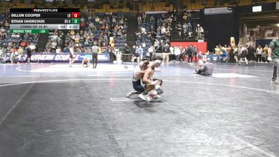 133 lbs Consi Of 16 #1 - Dillon Cooper, Little Rock vs Ethan Uhorchuk, Chattanooga