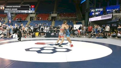 175 lbs Champ. Rd Of 32 - Abram Davidson, Illinois vs Angelo Adame, California