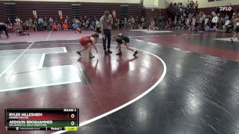 PW-3 lbs Round 3 - Rylee Hilleshiem, Marion Wolves vs Addison Broghammer, Delaware Co. Girls Wrestling