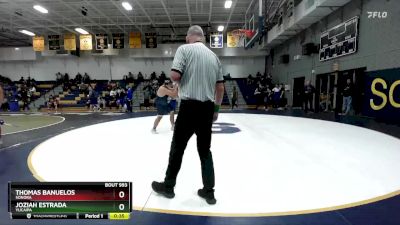 285 lbs Cons. Round 3 - Thomas Banuelos, Sonora vs Joziah Estrada, Yucaipa