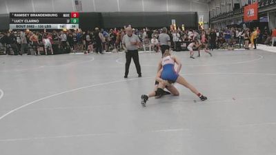 130 lbs Cons. Quarters - Ramsey Brandenburg, Maverick vs Lucy Clarno, 3F