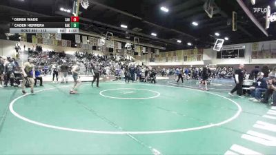 113 lbs Quarterfinal - Caden Herrera, Bakersfield vs Derek Wade, Sahuarita
