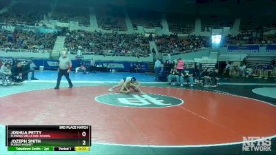 D2-150 lbs 3rd Place Match - Joshua Petty, Flowing Wells High School vs Jozeph Smith, Pueblo Magnet