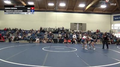 160 lbs Champ. Round 2 - Ksenia Zepeda, Southwestern Oregon Community College vs Mikayla Lancaster, Menlo College