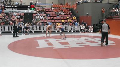 132 lbs Cons. Round 3 - Carlton King, Montgomery Bell Academy vs Parker Dunn, Brentwood Academy