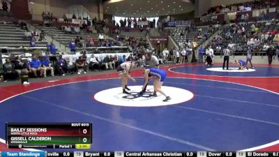 6A 125 lbs Quarterfinal - Gissell Calderon, Springdale vs Bailey Sessions, North Little Rock