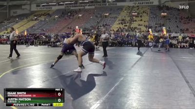 285 lbs Finals (2 Team) - Justin Matson, Dubuque vs Isaak Smith, Wisconsin-Whitewater