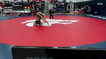 110 lbs Cons. Round 3 - Aila Soule, Ilwaco (Girls) vs Liza Lasley, R. A. Long (Girls)