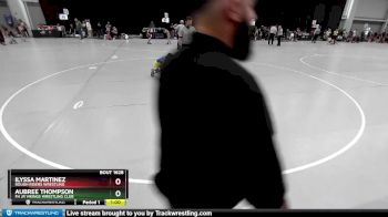 80-85 lbs Cons. Round 1 - Aubree Thompson, FH Jr Vikings Wrestling Club vs Ilyssa Martinez, Rough Riders Wrestling