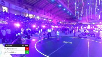 90 lbs 3rd Place - Adam Gonzales, Juggernaut WC vs Liam Prasnicki, Sniper Wrestling Academy