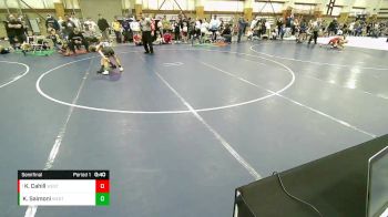 61 lbs Semifinal - Knixon Cahill, Top Of The Rock Wrestling Club vs Kaino Saimoni, Westlake