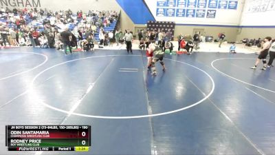 190 lbs Cons. Round 3 - Odin Santamaria, Champions Wrestling Club vs Rodney Price, Roy Wrestling Club