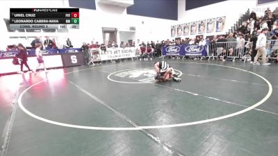 126 lbs Cons. Round 3 - Uriel Cruz, Paloma Valley vs Leonardo Cabera-Nava, Murrieta Mesa