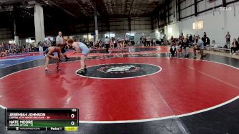 165 lbs Round 1 (4 Team) - Jeremiah Johnson, CAPITAL CITY WRESTLING CLUB vs Nate Moore, GROUND UP USA