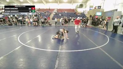 63 lbs Quarterfinal - Aiden Sanchez, Sanderson Wrestling Academy vs Ryder Brindley, Elite Wrestling