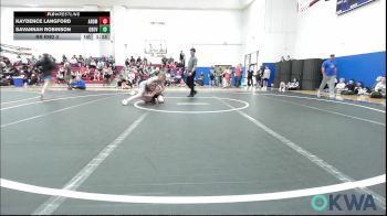 105 lbs Rr Rnd 3 - Kaydence Langford, ARDMORE TAKEDOWN CLUB vs Savannah Robinson, Grover Rains Wrestling Club
