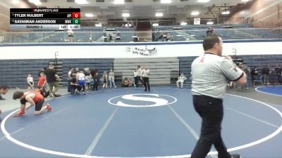 147 lbs Round 3 - Tyler Hulbert, Anderson Performance Institute vs Savannah Anderson, Middleton Wrestling Club