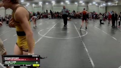 106 lbs Round 2 (8 Team) - Ethan Ritchey, Central York Wrestling Club vs Jacob Carr, Xtreme Team