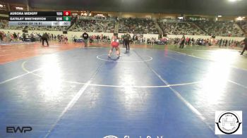 143 lbs Consi Of 16 #1 - Aurora Midkiff, Yukon MS Girls vs Gateley Bretherton, Newkirk Girls