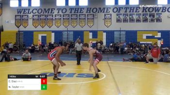 145 lbs Consi Of 32 #2 - Chaz Diaz, Wiregrass Ranch High School vs Nathanial Taylor, Storm