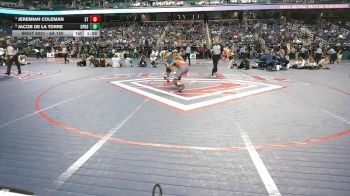 6A 150 lbs Quarterfinal - Jacob De La Torre, Union Pines High School vs Jeremiah Coleman, St. Stephens High School