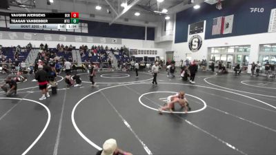 80 lbs 1st Place Match - Vaughn Juergens, OCRTC vs Teagan VanBebber, Mantanona Training Center