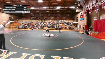 133 lbs Semifinal - Zach Marrero, Western Wyoming College vs Teagan Jacobs, Northeastern Junior College