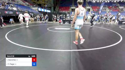 144 lbs Rnd Of 32 - Izaiah Sanchez, WI vs Thunder Page, KS