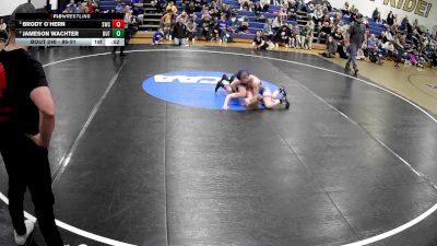 86-91 lbs Round 3 - Jameson Wachter, Butler/spartans vs Brody O`Hern, Spartan Wrestling Club