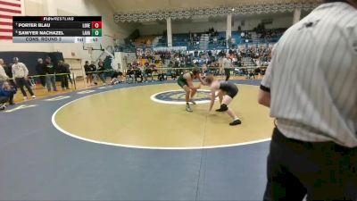 157 lbs Cons. Round 3 - Porter Blau, Lovell vs Sawyer Nachazel, Lander Valley