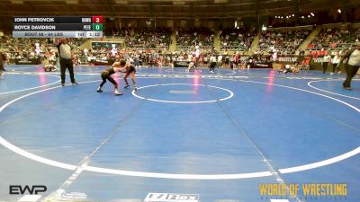 64 lbs Round Of 16 - John Petrovcik, NBWA vs Royce Davidson, Peterson Grapplers