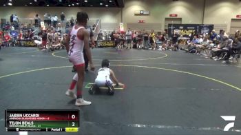 96 lbs Quarterfinals (8 Team) - Jaiden Uccardi, American Gladiators-Venom vs Tejon Beals, Untouchables Black