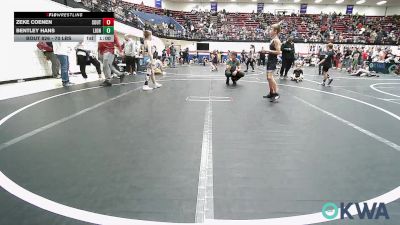 70 lbs Consi Of 8 #2 - Zeke Coenen, Southern Oklahoma Wrestling Aca vs Bentley Hans, Lions Wrestling Academy