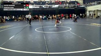 157 lbs Cons. Round 2 - Marcus Zahn, Delta College vs Sayed Haishimi, Sacramento City College