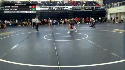 157 lbs Cons. Round 2 - Marcus Zahn, Delta College vs Sayed Haishimi, Sacramento City College