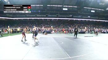 D1-132 lbs Cons. Round 1 - Christopher Calvo, Grandville vs Lucas Benson, Utica Eisenhower
