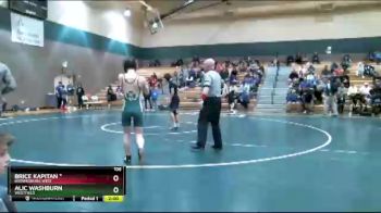 106 lbs Quarterfinal - Brice Kapitan *, Brownsburg West vs Alic Washburn, Westfield