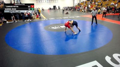 149 lbs Quarterfinal - Carson Fettig, Wabash vs Gabriel Rose, Marian