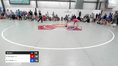 56 kg Rr Rnd 1 - Savannah Arroyo, Wyoming SEM Women vs Nathan Frank, Michigan Rev Girls Blue