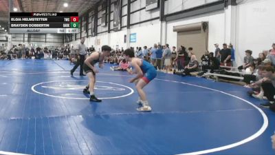 132 lbs Allday - Brayden Dobbertin, DARKHORSE vs Elgia Helmstetter, TRIANGLE WRESTLING CLUB